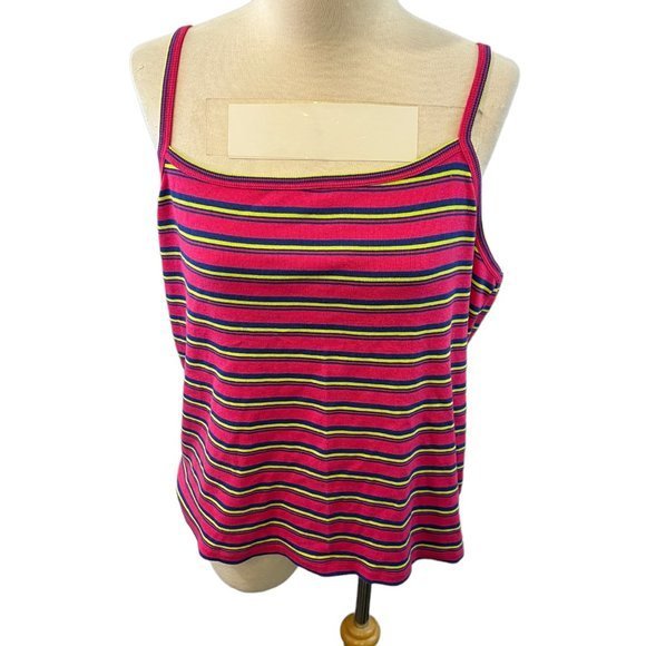 BP‎ x WILDFANG Square Neck Tank In Pink Stripe (XL) - Picture 4 of 13